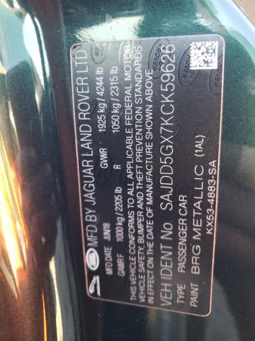 SAJDD5GX7KCK59626 Jaguar F-Type