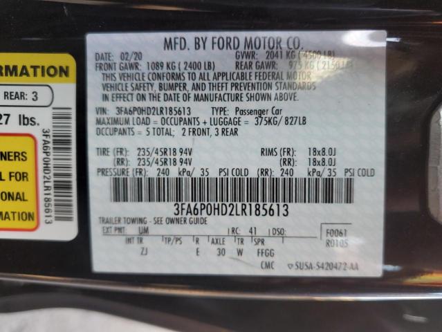 3FA6P0HD2LR185613 Ford Fusion SE 13