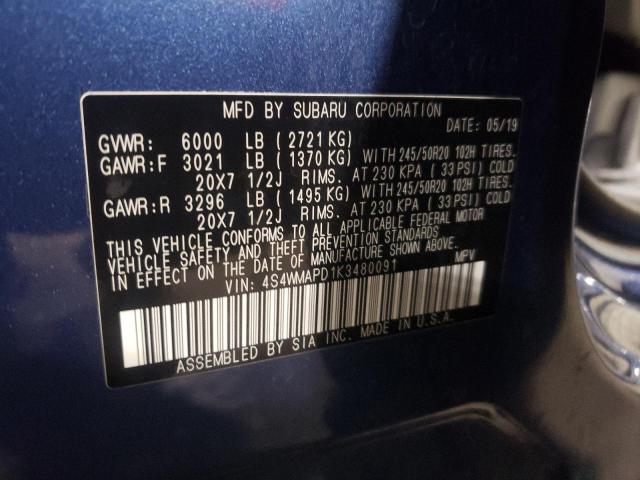 4S4WMAPD1K3480091 Subaru Ascent Limited