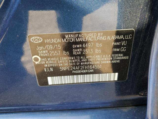 2015 HYUNDAI SONATA SE - 5NPE24AF2FH164551
