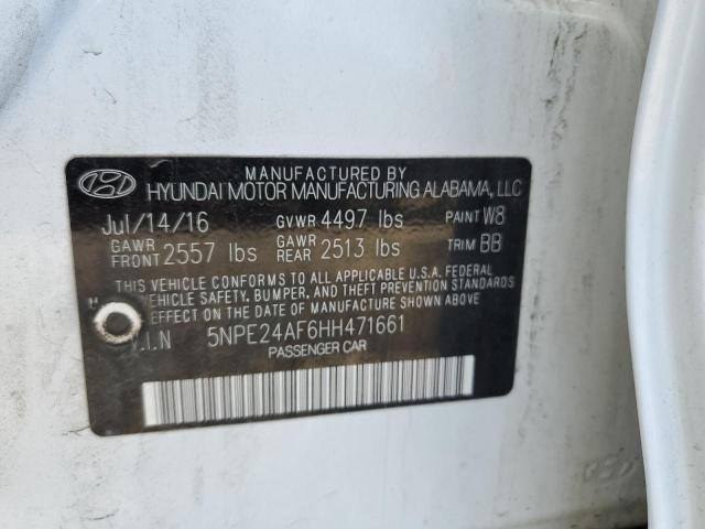 5NPE24AF6HH471661 Hyundai SONATA SE