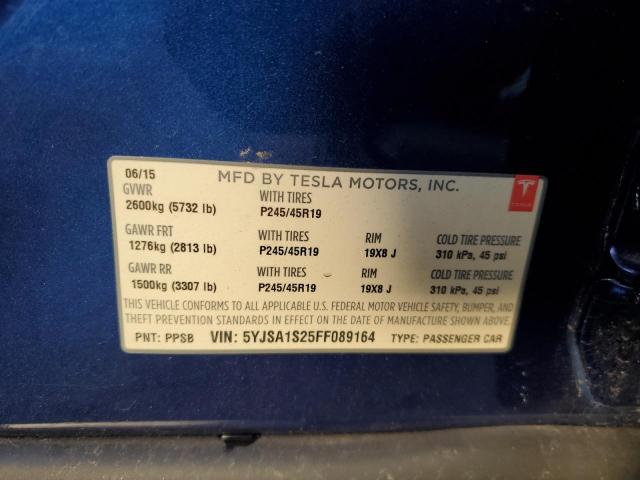 2015 TESLA MODEL S 70 - 5YJSA1S25FF089164