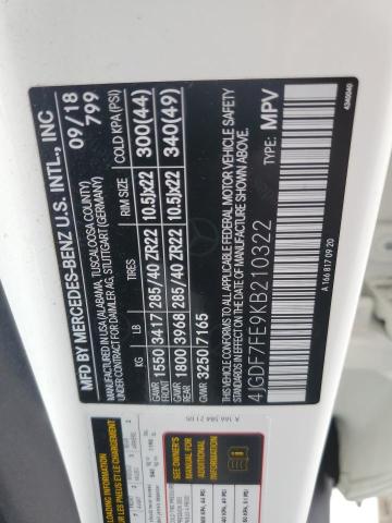 4JGDF7FE9KB210322 Mercedes-Benz Gls 63 Amg 4matic