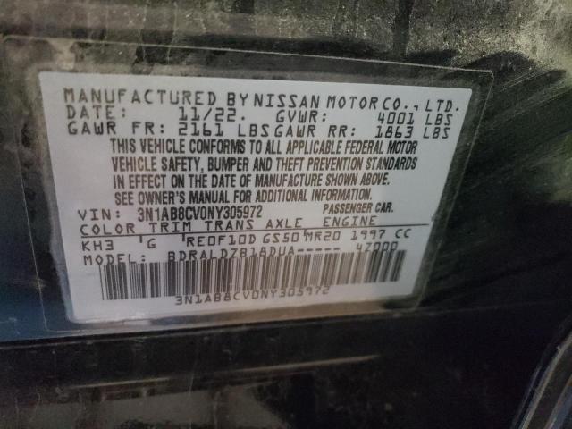 3N1AB8CV0NY305972 | 2022 NISSAN SENTRA SV