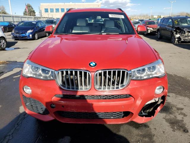  BMW X3 2016 Червоний