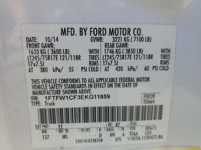 1FTFW1CF3EKG11859 | 2014 FORD F150 SUPER