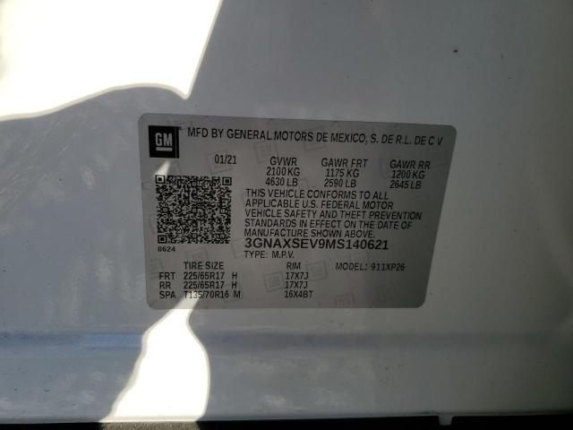2021 CHEVROLET EQUINOX LS - 3GNAXSEV9MS140621