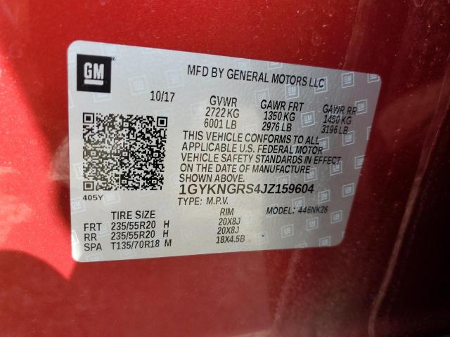1GYKNGRS4JZ159604 Cadillac Xt5 Platinum