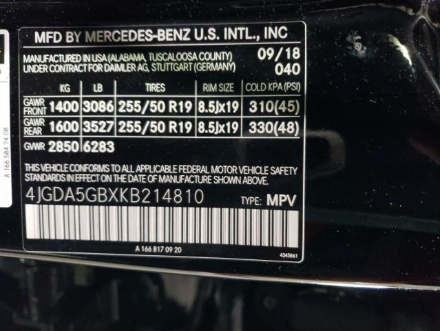 4JGDA5GBXKB214810 2019 MERCEDES-BENZ GLE-CLASS - Image 13