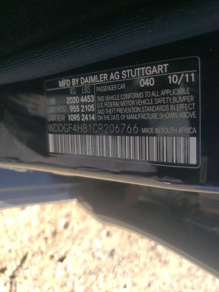 WDDGF4HB1CR206766 2012 Mercedes-Benz C 250