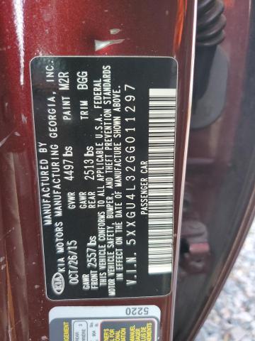 5XXGU4L32GG011297 KIA OPTIMA EX