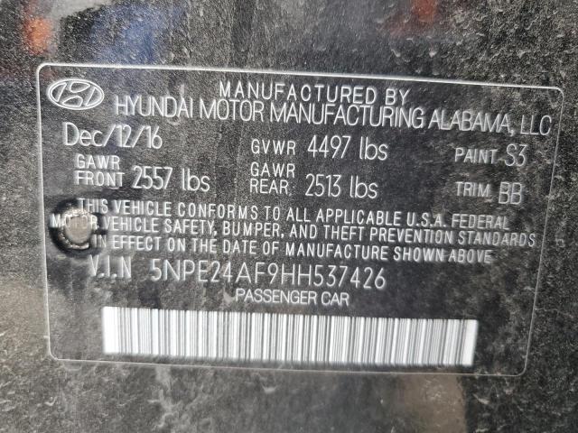 5NPE24AF9HH537426 | 2017 HYUNDAI SONATA SE