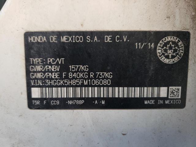 2015 HONDA FIT EX - 3HGGK5H85FM106080