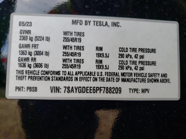  TESLA MODEL Y 2023 Чорний