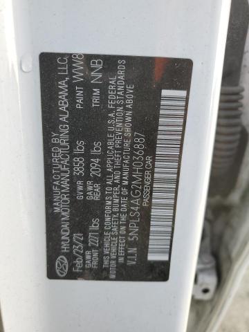 5NPLS4AG2MH036887 Hyundai ELANTRA SEL