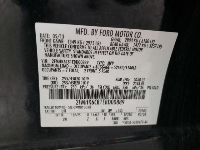 2FMHK6C81EBD00889 Ford FLEX SEL