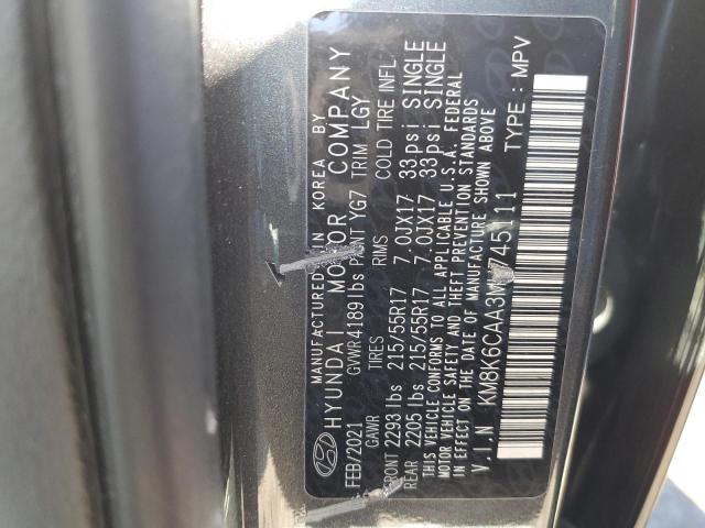 2021 HYUNDAI KONA SEL P - KM8K6CAA3MU745111