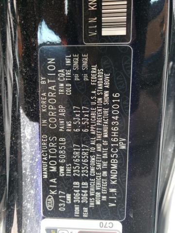 KNDMB5C16H6340016 KIA SEDONA LX