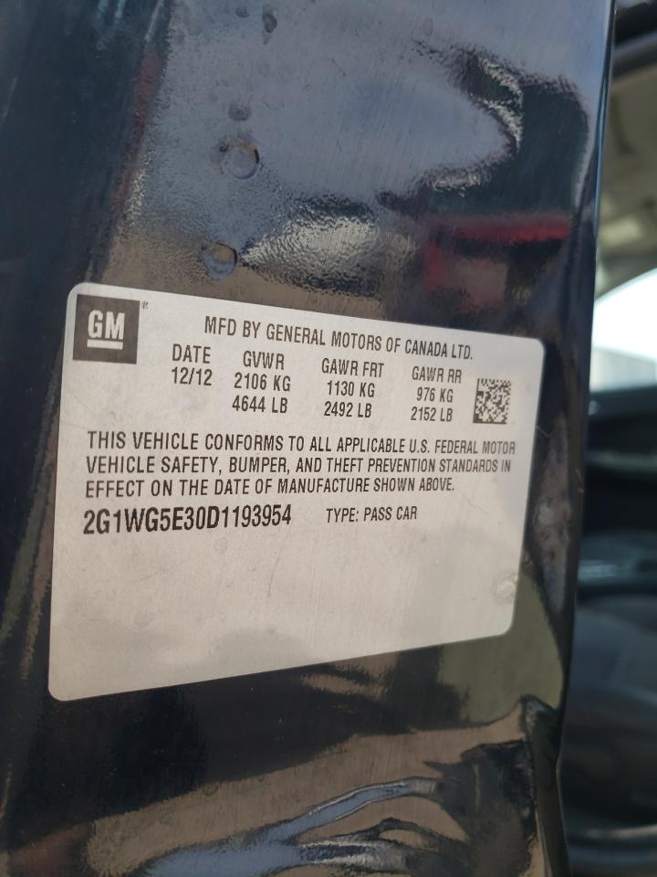 2G1WG5E30D1193954 2013 Chevrolet Impala Lt