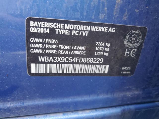 2015 BMW 335 XIGT WBA3X9C54FD868229