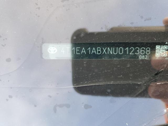 2022 TOYOTA AVALON NIG 4T1EA1ABXNU012368