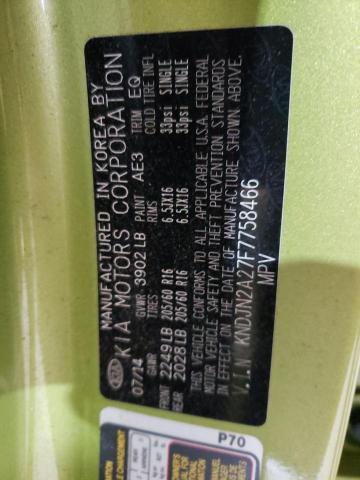 KNDJN2A27F7758466 | 2015 KIA SOUL