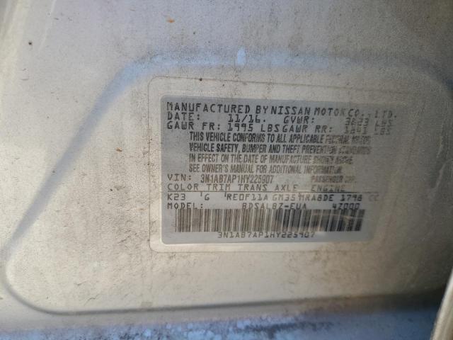 3N1AB7AP1HY225907 Nissan SENTRA S