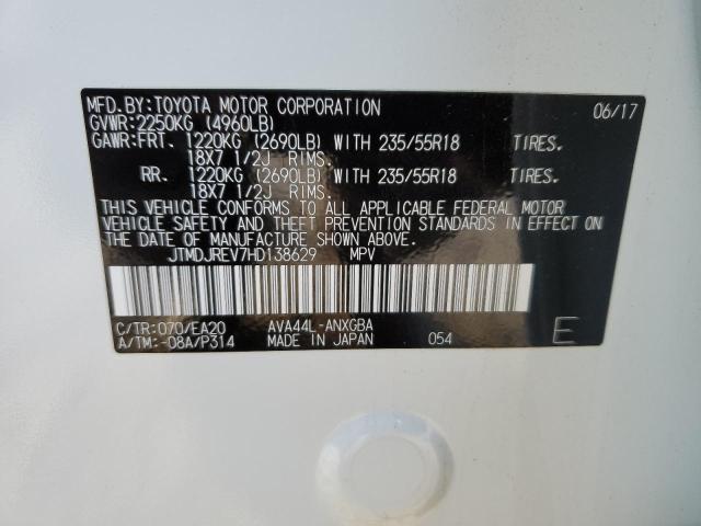 2017 TOYOTA RAV4 HV LI - JTMDJREV7HD138629