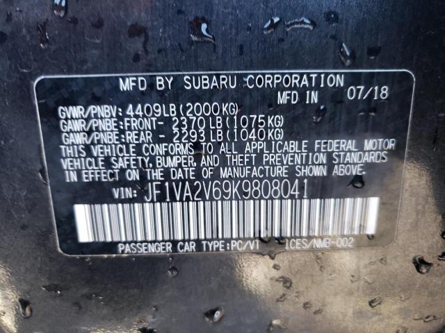 Lot #2390650925 2019 SUBARU WRX STI LI salvage car
