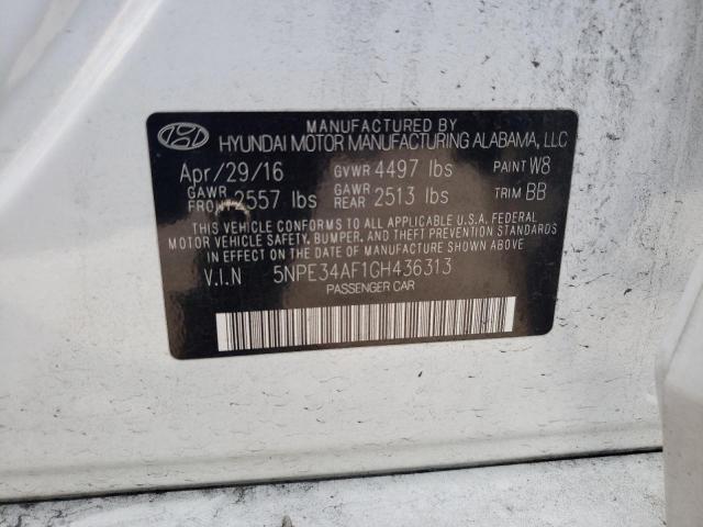 5NPE34AF1GH436313 | 2016 HYUNDAI SONATA SPO