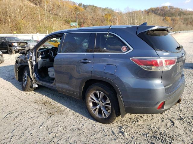 VIN 5TDJKRFH6ES030981 2014 Toyota Highlander, Xle no.2