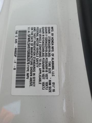 5FNRL5H97GB062876 2016 HONDA ODYSSEY, photo no. 14