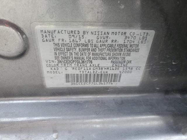 2016 NISSAN VERSA NOTE - 3N1CE2CP7GL361776