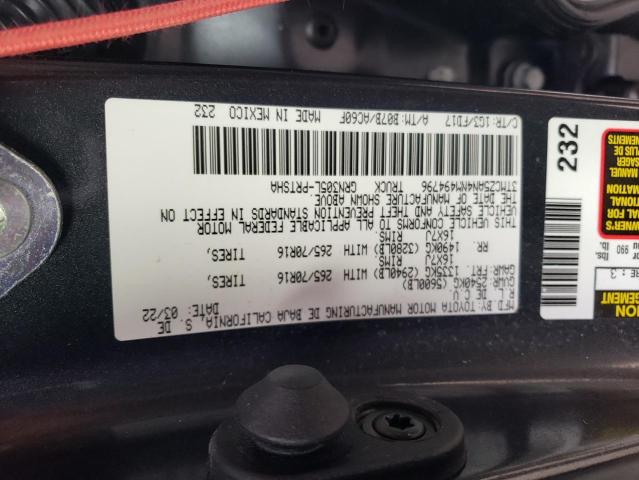 3TMCZ5AN4NM494796 | 2022 TOYOTA TACOMA DOU