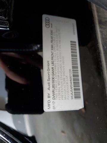 2017 AUDI S8 PLUS QU - WUAJ5AFD4HN901220