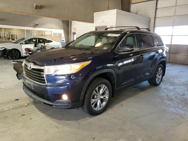 VIN 5TDJKRFHXES051459 2014 Toyota Highlander, Xle no.1