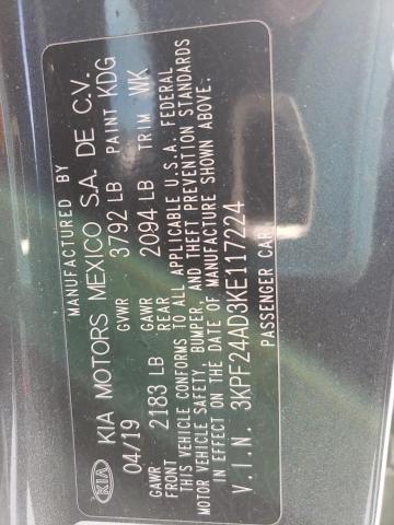 2019 KIA FORTE FE - 3KPF24AD3KE117224