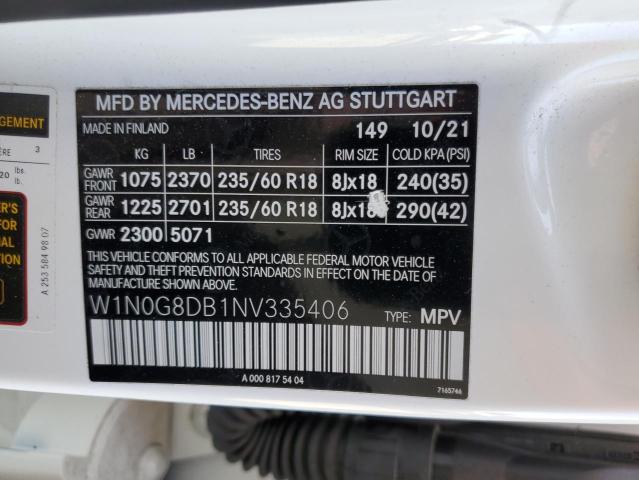 2022 MERCEDES-BENZ GLC 300 - W1N0G8DB1NV335406