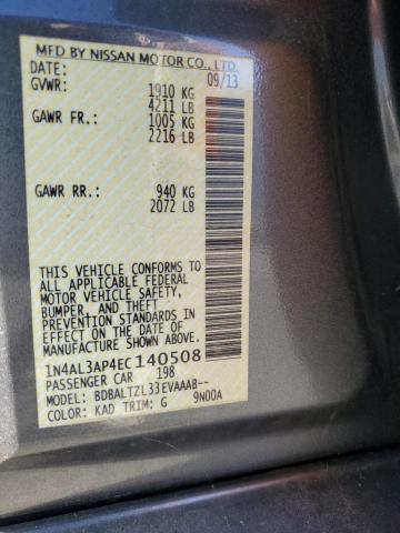 1N4AL3AP4EC140508 Nissan ALTIMA 2.5