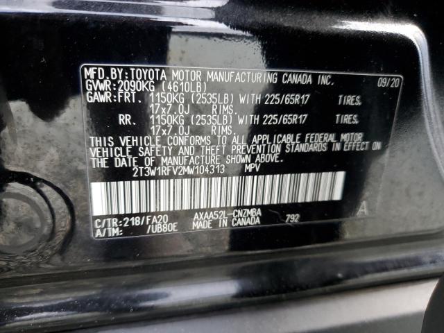 2T3W1RFV2MW104313 | 2021 Toyota rav4 xle