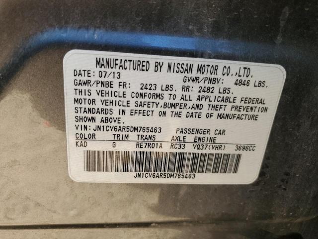 Image 12 of 2013 Infiniti G salvage vehicle - Lot #76667593 at Copart