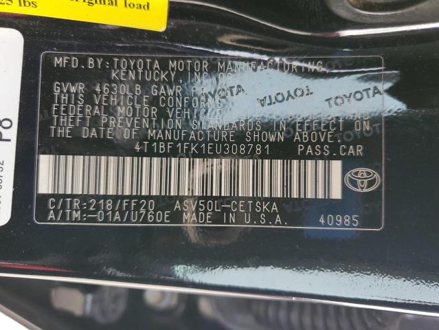 4T1BF1FK1EU308781 | 2014 TOYOTA CAMRY L