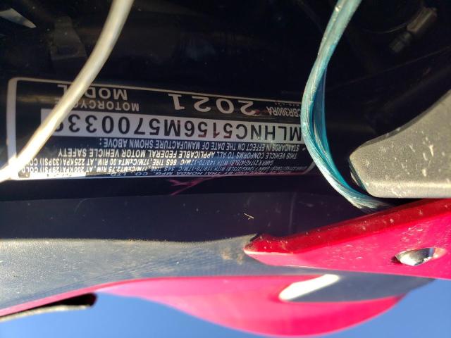 2021 HONDA CBR300 RA - MLHNC5156M5700339
