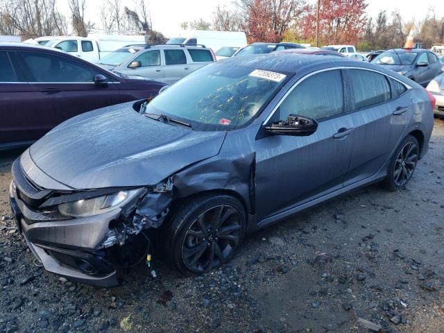 Vin: 2hgfc2f87lh579435, lot: 77209373, honda civic sport 2020 img_1