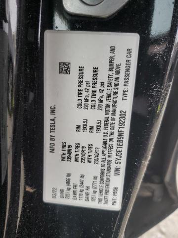 2022 TESLA MODEL 3 - 5YJ3E1EB9NF192302