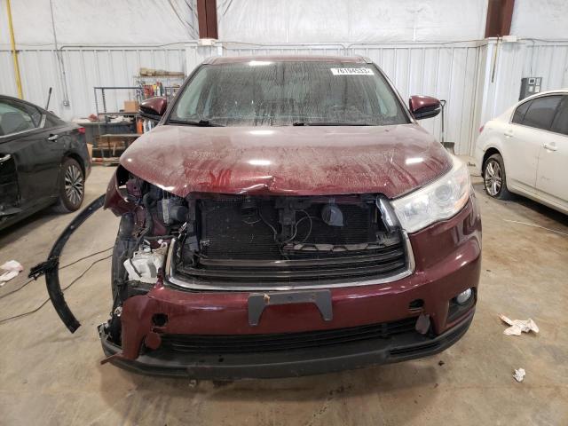 VIN 5TDJKRFH7ES063603 2014 Toyota Highlander, Xle no.5