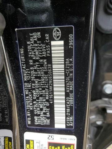 VIN 4T1G11AK2NU650638 2022 Toyota Camry, SE no.13