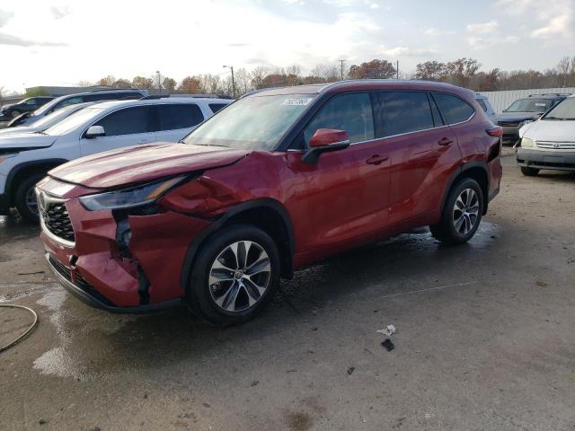 VIN 5TDGZRBH1MS127807 2021 Toyota Highlander, Xle no.1