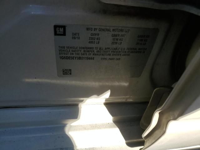 2011 Cadillac Cts Luxury Collection VIN: 1G6DE5EY9B0119444 Lot: 53571104