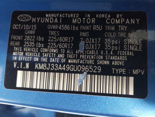 KM8J33A49GU096529 | 2016 Hyundai tucson limited